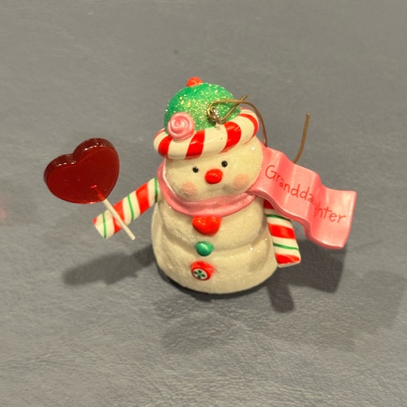 2007 Hallmark Keepsake Ornament
"Granddaughter” Snowman - Picture 2 of 5